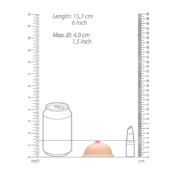 Titty - krūšu formas ziepes dabīgas 95g