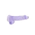 RealRock - caurspīdīgs reālistiskais dildo 15 cm violets