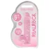 RealRock - caurspīdīgs reālistisks dildo rozā 15 cm