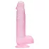 RealRock - caurspīdīgs reālistisks dildo rozā 15 cm