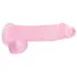 RealRock - caurspīdīgs reālistisks dildo rozā 15 cm