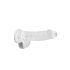 REALROCK - caurspīdīgs reālistisks dildo - caurspīdīgs (15cm)