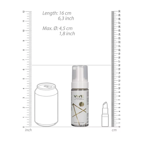 Vive - intīmo rotaļlietu tīrīšanas putas 140ml