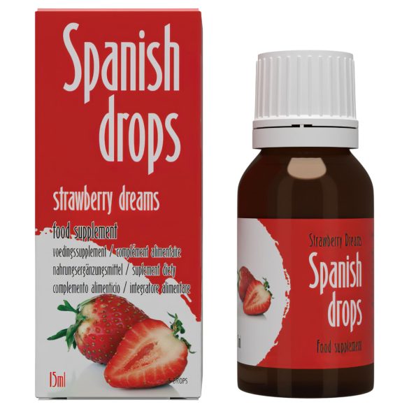 Cobeco Spanish Drops - vēlmes pastiprinoši pilieni ar zemeņu garšu 15ml