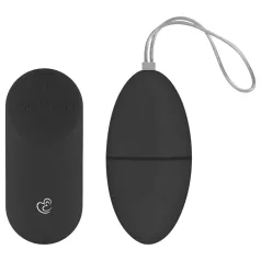   Easytoys - vibrējošā ola ar 7 režīmiem un tālvadību melna