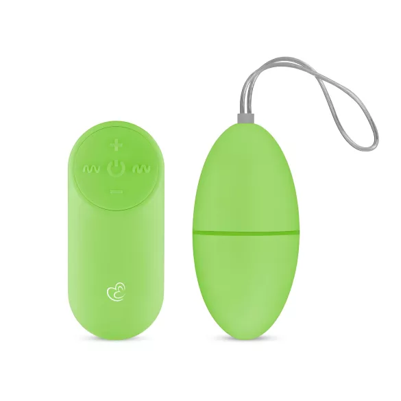 Easytoys - 7 ritmu tālvadības vibrācijas ola (zaļa)