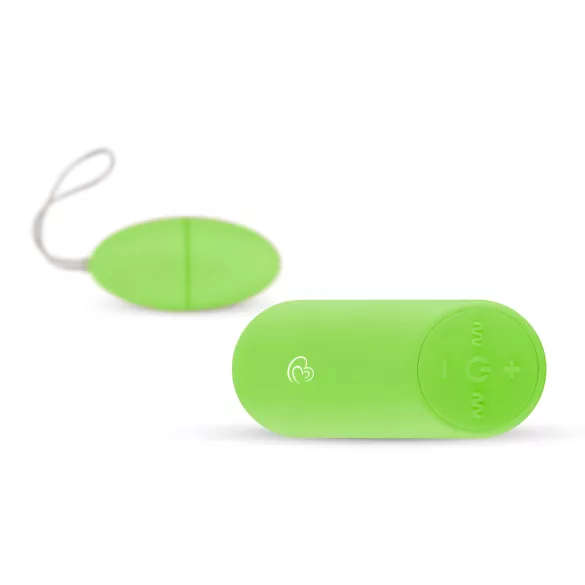 Easytoys - 7 ritmu tālvadības vibrācijas ola (zaļa)