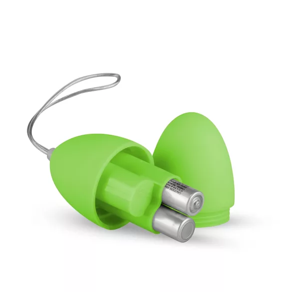 Easytoys - 7 ritmu tālvadības vibrācijas ola (zaļa)