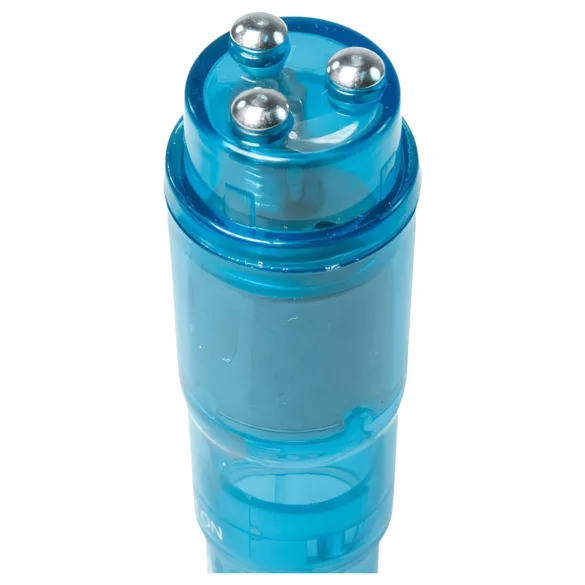 Easytoys kabatas vibrators komplekts ar uzgaļiem zils 5 daļas