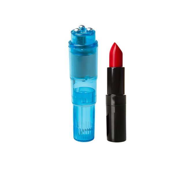 Easytoys kabatas vibrators komplekts ar uzgaļiem zils 5 daļas