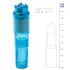 Easytoys kabatas vibrators komplekts ar uzgaļiem zils 5 daļas