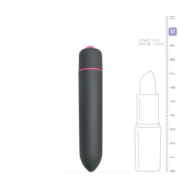 Easytoys vibrators bullet tipa ūdensizturīgs melns
