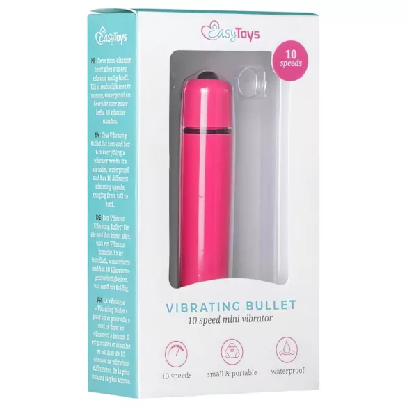 Easytoys mini vibrators ūdensizturīgs rozā