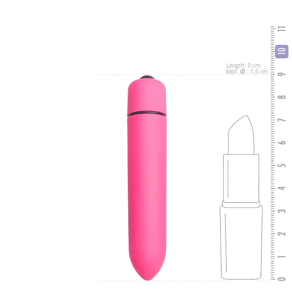 Easytoys mini vibrators ūdensizturīgs rozā