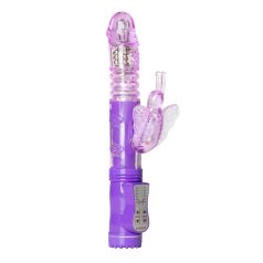   Easytoys Butterfly - rotējošs-stumšanas vibrators (violets)