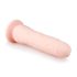 Easytoys - piesūcekņa 100% silikona dildo (21cm) - dabīga krāsa