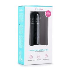   Easytoys Diamond Twirled - inovatīvs melns spirālveida vibrators