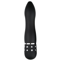 Easytoys Diamond Curved - mini nūjas vibrators (melns)