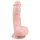 Easytoys - dildo ar piesūcekni un sēkliniekiem 15 cm naturāls