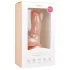 Easytoys - dildo ar piesūcekni un sēkliniekiem 15 cm naturāls