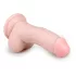 Easytoys - dildo ar piesūcekni un sēkliniekiem 15 cm naturāls