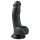 Easytoys - piesūceknis gredzens dildo (15cm) - melns