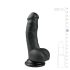 Easytoys - piesūceknis gredzens dildo (15cm) - melns