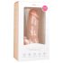 Easytoys - dildo ar piesūcekni un sēkliniekiem 17,5 cm naturāls