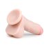 Easytoys - dildo ar piesūcekni un sēkliniekiem 17,5 cm naturāls