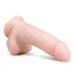 Easytoys - dildo ar piesūcekni un sēkliniekiem 20 cm naturāls