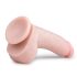 Easytoys - piesūcekņa dildo ar sēklaiņiem (20cm) - naturāls