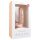 Easytoys - piesūcekņa dildo ar sēkliniekiem (22,5 cm) - dabīgs