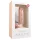 Easytoys - dildo ar piesūcekni un sēkliniekiem 22,5 cm naturāls