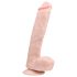 Easytoys - piesūcekņa liels dildo (26,5 cm) - naturāls