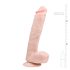Easytoys - piesūcekņa liels dildo (26,5 cm) - naturāls