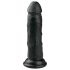 Easytoys - melns piesūcekņa reālistisks dildo (15,5 cm)