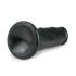 Easytoys - melns piesūcekņa reālistisks dildo (15,5 cm)