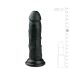 Easytoys - melns piesūcekņa reālistisks dildo (15,5 cm)