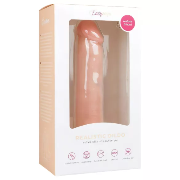 Easytoys - reālistisks dildo ar piesūcekni 20,5 cm bēšs