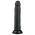 Easytoys – melns, dzīvesveidam atbilstošs piesūceknis dildo (20,5 cm)