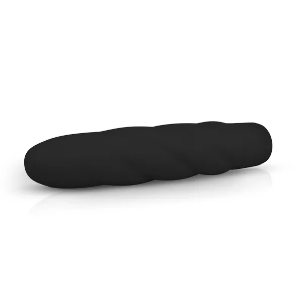 Easytoys Power Vibe - vibrators ar vītņveida silikona stieni melns