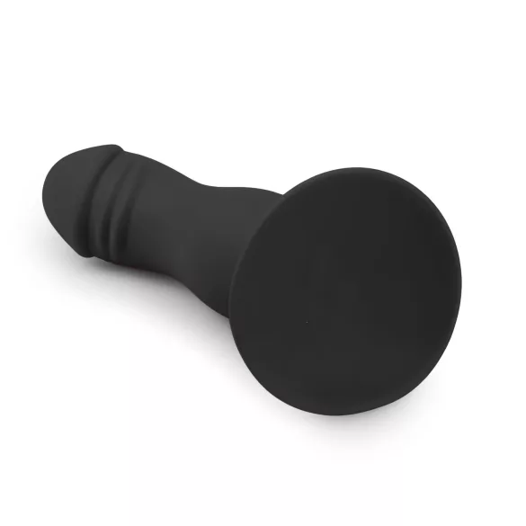 Easytoys - dildo ar galviņu un piesūcekni melns