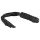 Easytoys floggers — pletne un silikona dildo 2 vienā, melns