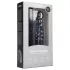 Easytoys floggers — pletne un silikona dildo 2 vienā, melns