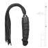 Easytoys floggers — pletne un silikona dildo 2 vienā, melns