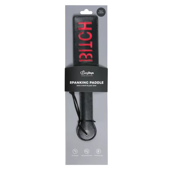 Easytoys Bitch - mākslīgās ādas pletne melna