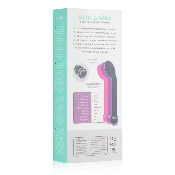Easytoys G-punkta vibrators slaids rozā