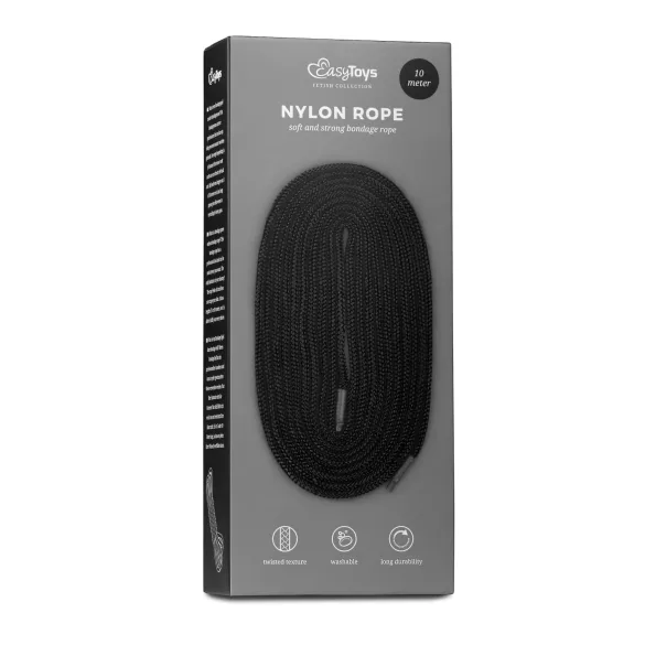 Easytoys Rope - verdzības virve (10 m, melna)
