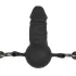 EasyToys - mutes aizbāznis ar iekšējo dildo (melns)