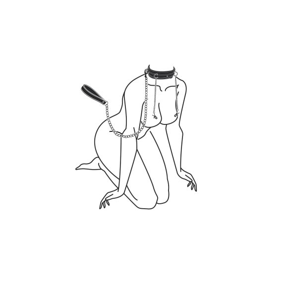 Easytoys - spraužu, kakla siksniņas un pavadas komplekts (4 gab.)